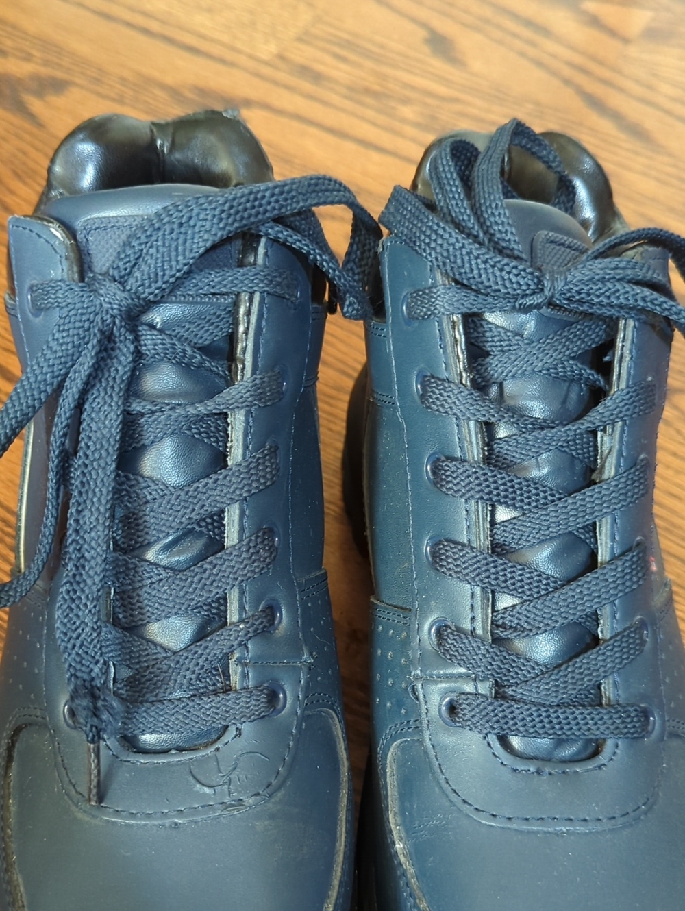 Mountain Gear Leather D-Day 2 Blue Hiking Rugged Outdoor Cushioned Boots Sz 12 - Picture 8 of 11